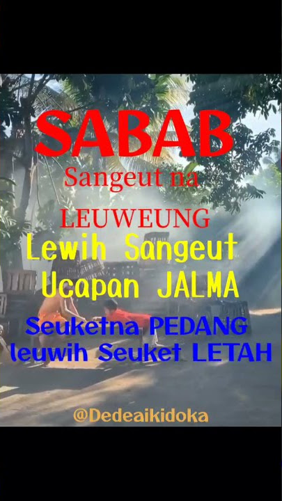 PEPELING SUNDA (PEPATAH SUNDA)