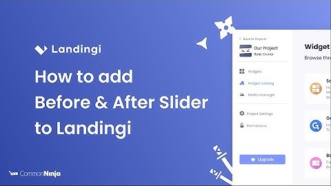 How to add a Before and After Slider to Landingi