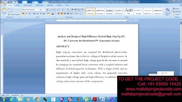 Analysis and Design of High-Efficiency Hybrid High Step-Up DC–DC Converter for Distributed PV