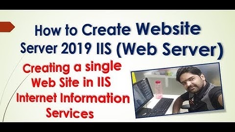Server 2019, How to Create single Web Site in IIS, Web Server Video 6