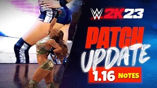 WWE 2K23 Patch 1.16 Notes Are Here….