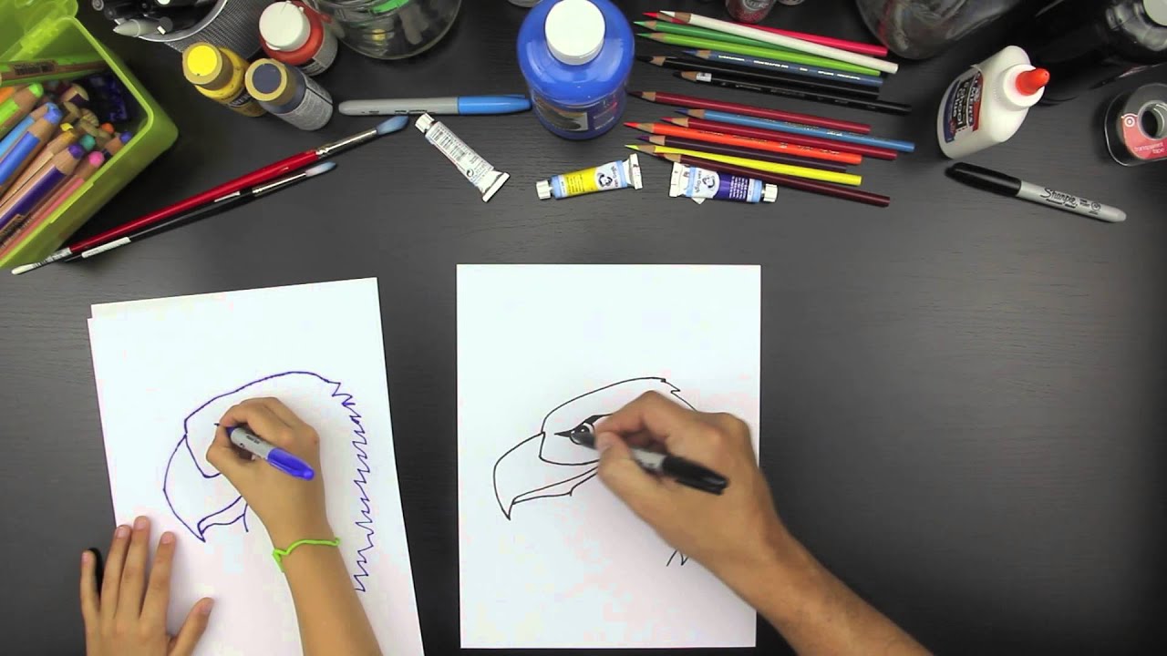 How To Draw An Eagle - YouTube
