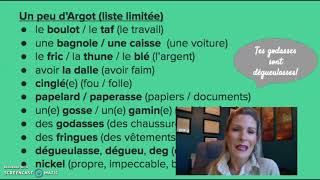 Argot, Verlan & Gros Mots Français (French Slang & Cuss Words)