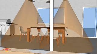 Three Heater Placement Options for a Residential Covered Patio Using Infratech Electric Heaters