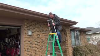 Safety Handrail for a Step Ladder