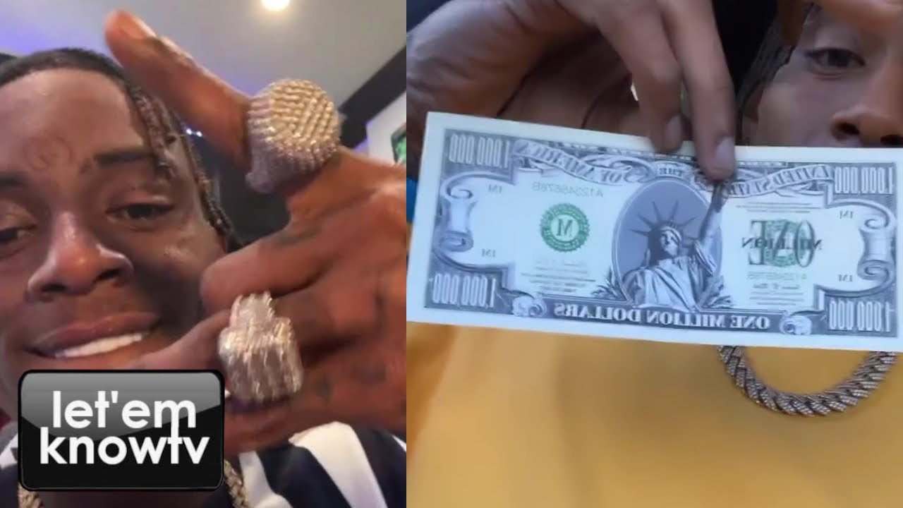 Soulja Boy Flex His Jewelry & Shows Off A Million Dollar Bill, Says He Is  The First Rapper With It - YouTube