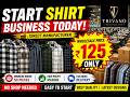 Start Shirt Business With Just 50 Pieces | Wholesale Shirt @ ₹125 Only 😱| Direct Manufacturer