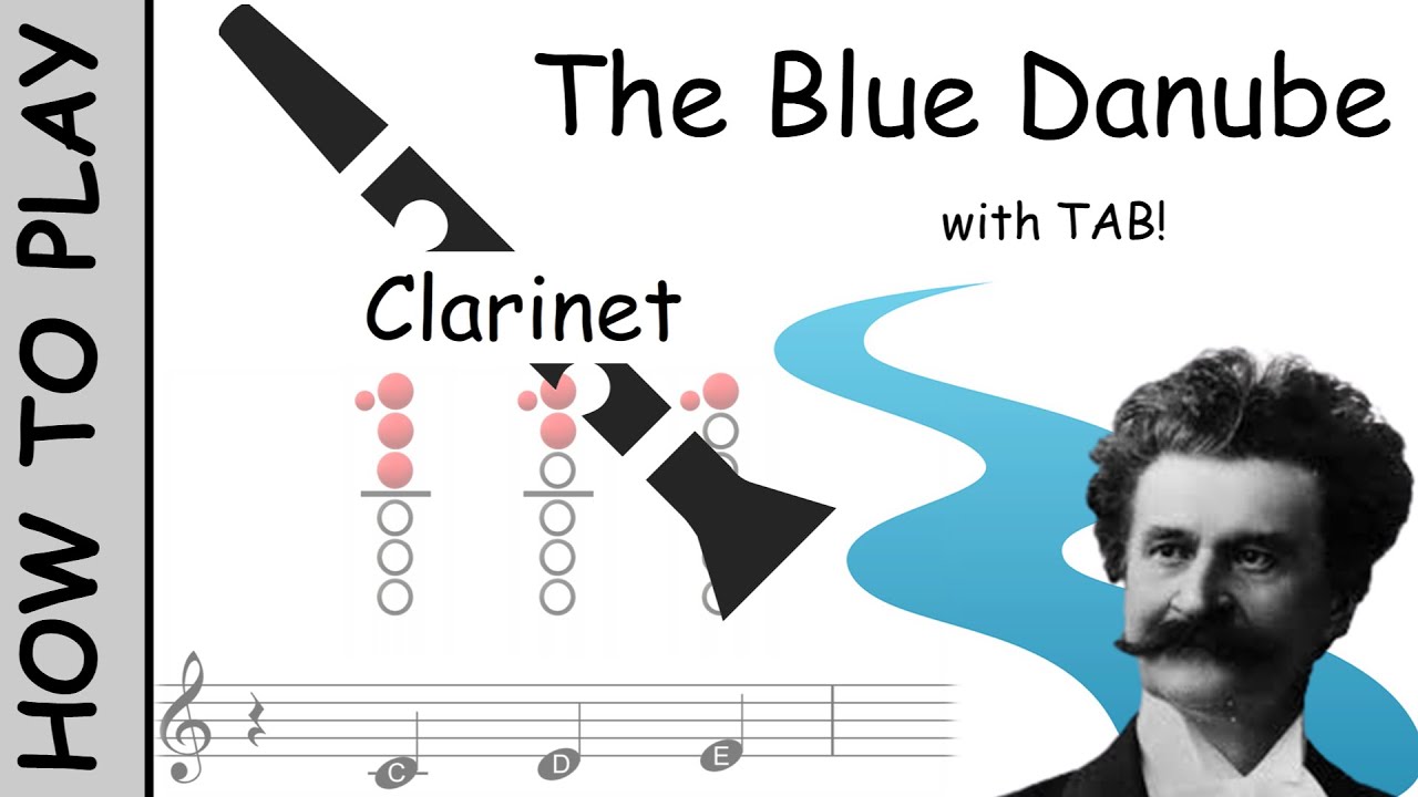 ⁣How to play The Blue Danube on Clarinet | Sheet Music with Tab
