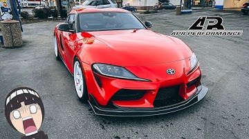 APR Front Air Dam Install A90 Toyota Supra