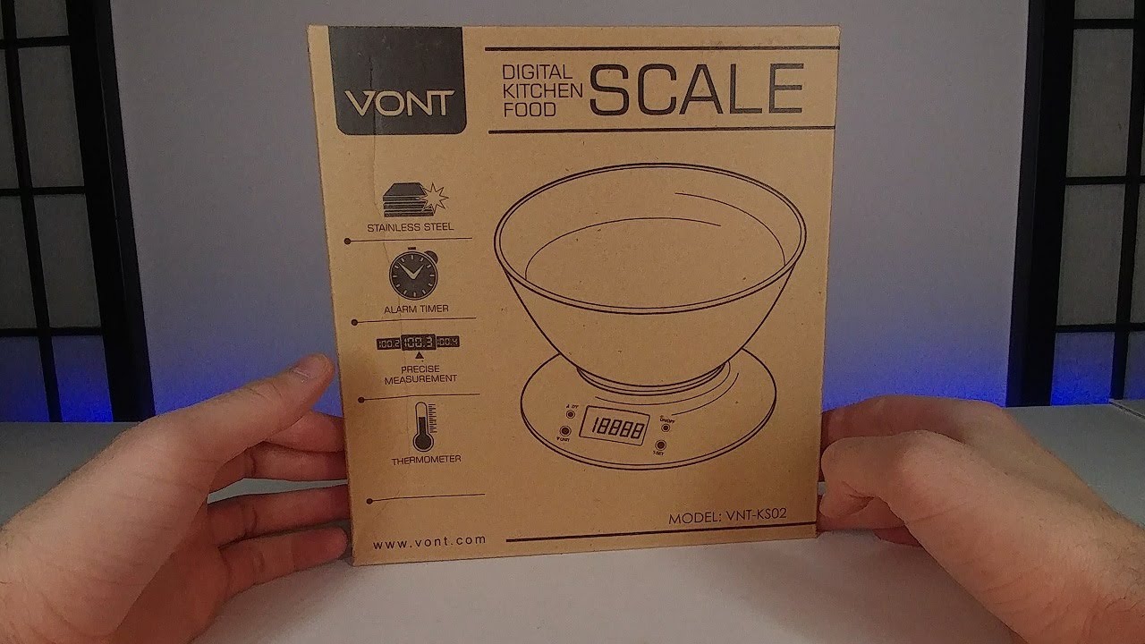 ASMR Vont Digital Kitchen Scale Product Review Soft Spoken YouTube