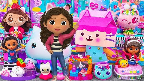 GABBY DOLLHOUSE with Gabby, Pandy, Catrat, DJ Catnip Dolls | Gabby Box & Plush Playset | ASMR