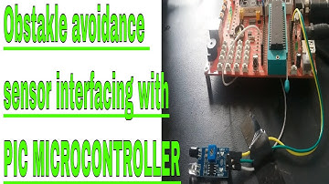 infrared obstacle avoidance sensor module interfacing with pic microcontroller