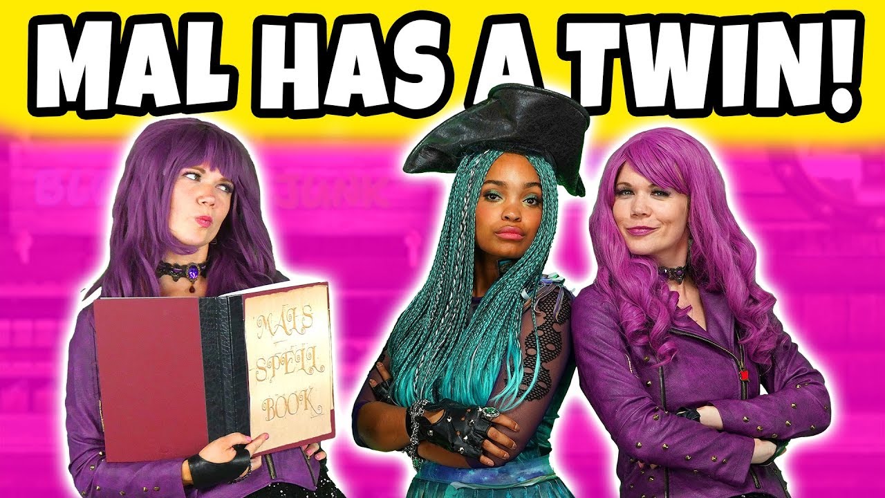 descendants 3 cast member dies MAL HAS A TWIN. Uma Clones Mal after they Fight. Descendants 3 Movie Video.