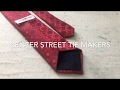 Standard 3-Fold Style Necktie Construction / Center Street Tie Makers