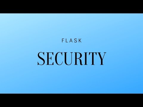 Intro to Flask-Security
