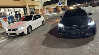 BMW M3 AND 2023 KIA STINGER BACK TO BACK!!! 500whp M3 Vs 600whp Stinger