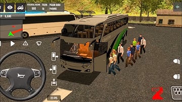 2025 new coach bus simulator 💥 || indonesia bus simulator part-1 #bus​ #game​ #simulator​#aksgamerz​