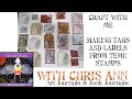 Making tags and labels with Temu rubber stamps. Craft with me!
