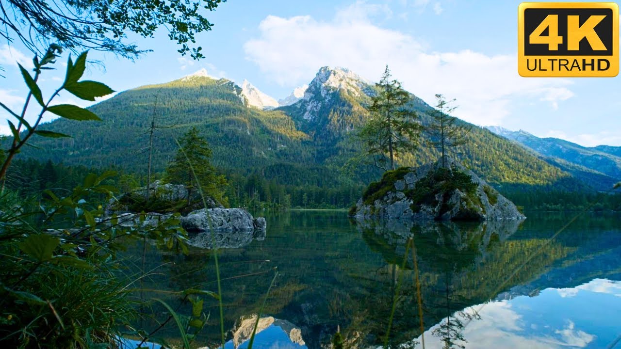 Nature Sounds ✨ Relaxing Mountain Lake 4K for Sleep, Study & Stress Relief