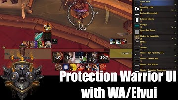 Dorkk - BFA Protection Warrior UI with WA/Elvui (8.0.1)