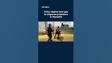 Police deploy tear gas to break up protesters in Marseille