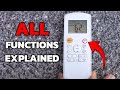 Air Conditioning Remote Basic Functions