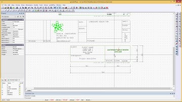 Create a title block for landscape drawings