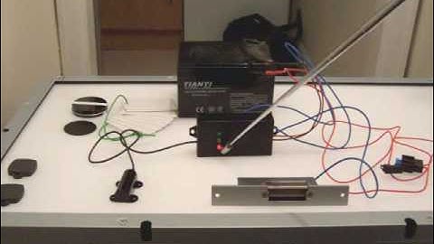 Rfid Video 5 prototype locking system working