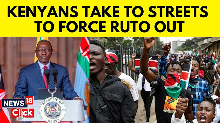 Kenya Protest Against President Ruto | Police Uses Tear Gas To Disperse Angry Protesters | N18G