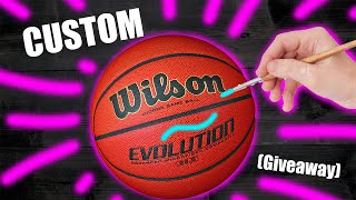 Custom BASKETBALL! (Giveaway)  - Jordan Vincent