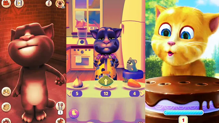 Watch the video about Talking Tom vs talking Tom 2 vs talking giner funny cat game play #talkingginger #talkingtom