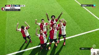 Feyenoord vs PSV - KNVB Beker 2023/24 - PES 21 Samenvatting