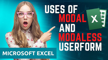 Excel VBA: Uses of Modal and Modales Userform by Code with JSA