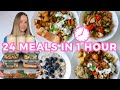 Meal Prep 24 Healthy Meals in 1 Hour (Breakfast, Lunch & Dinner for 4 days for 2 people)