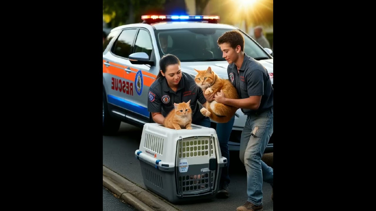 Cat & Kitten In Bus Accident 