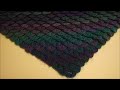 How to Crochet a Crocodile Scale Stitch on the Diagonal