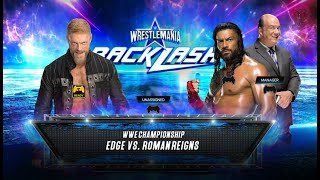 WWE 2K23 | WWE CHAMPIONSHIP TITLE MATCH | EDGE vs ROMAN REIGNS |  #wwe2k23 #gameplay