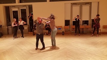 Salsa On2 Intermediate Turn Pattern Combo Partnerwork by Sergio and Sheena #106