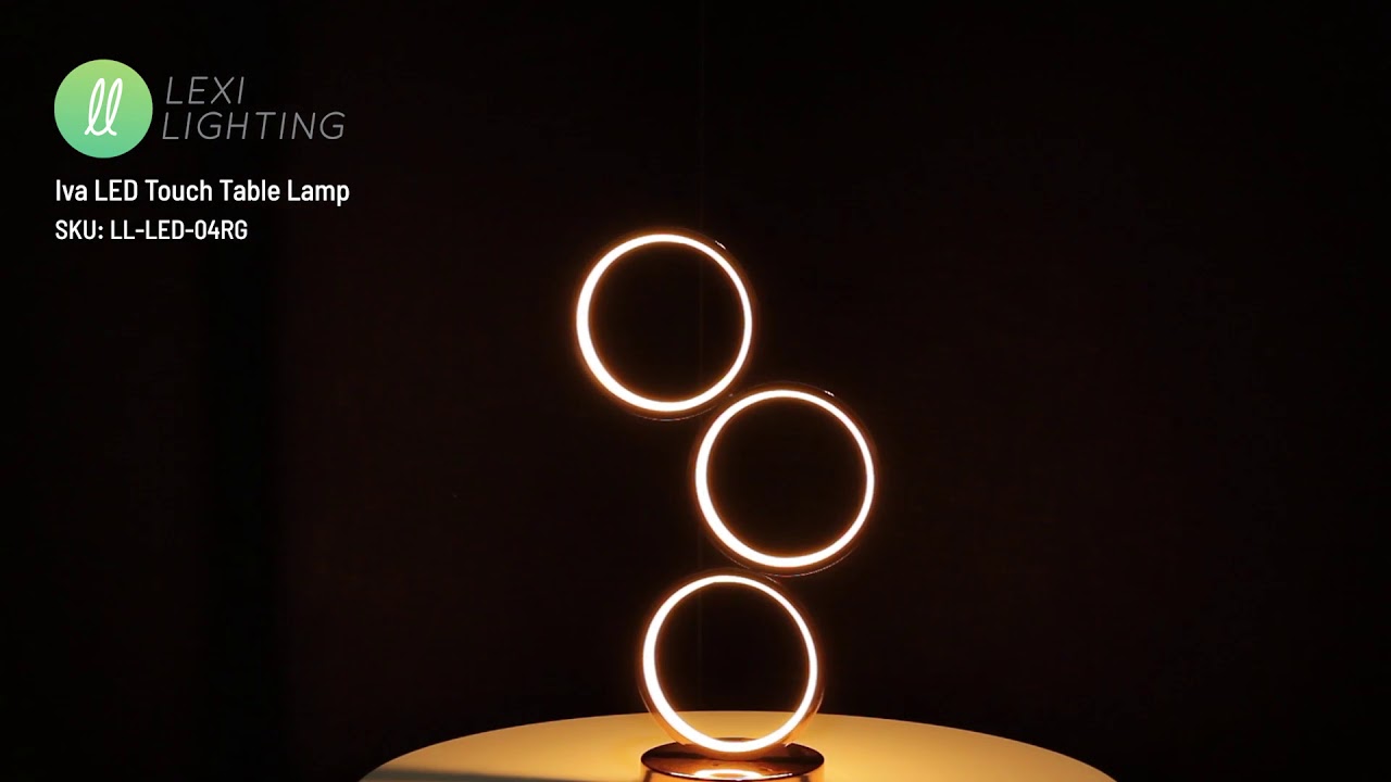 Iva LED Touch Table Lamp Rose Gold YouTube