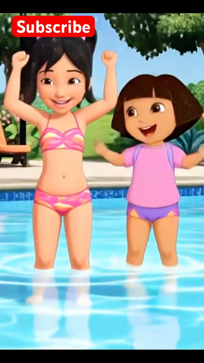 KAK ROS SAMA DORA MANDI BARENG #dora #upinipin #feedshorts