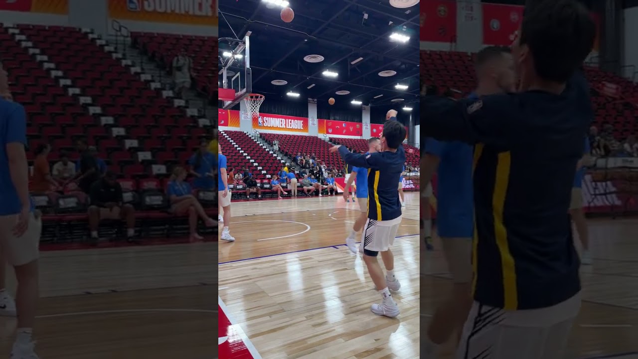 Braden Smith and Yuki Kawamura Getting Loose Before our First Summer League Game 💪