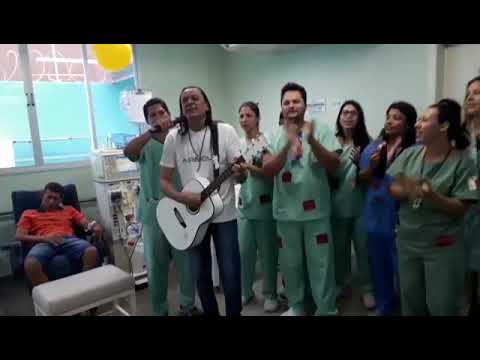 Frank Aguiar  no Hospital do Rim de Guanambi - Bahia.