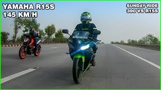 Yamaha R15s 145Kmph Plus // Highway Chasing // Sunday Ride