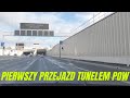 Warszawa Tunel POW otwarty - pierwszy przejazd tuż po otwarciu Południowa Obwodnica Warszawy S2