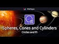 SPHERE , CONE AND CYLINDER EQUATIONS -(CHAPTER 5)