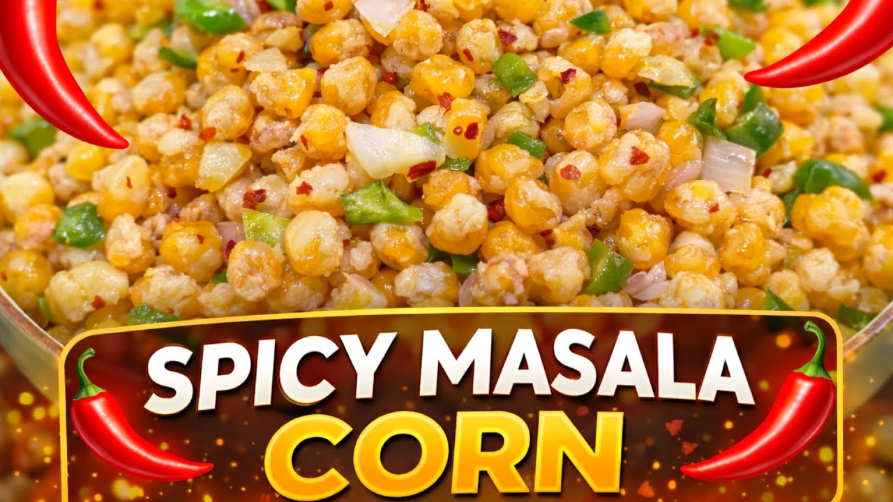 Spicy Corn Masala | Crispy Corn Masala| 