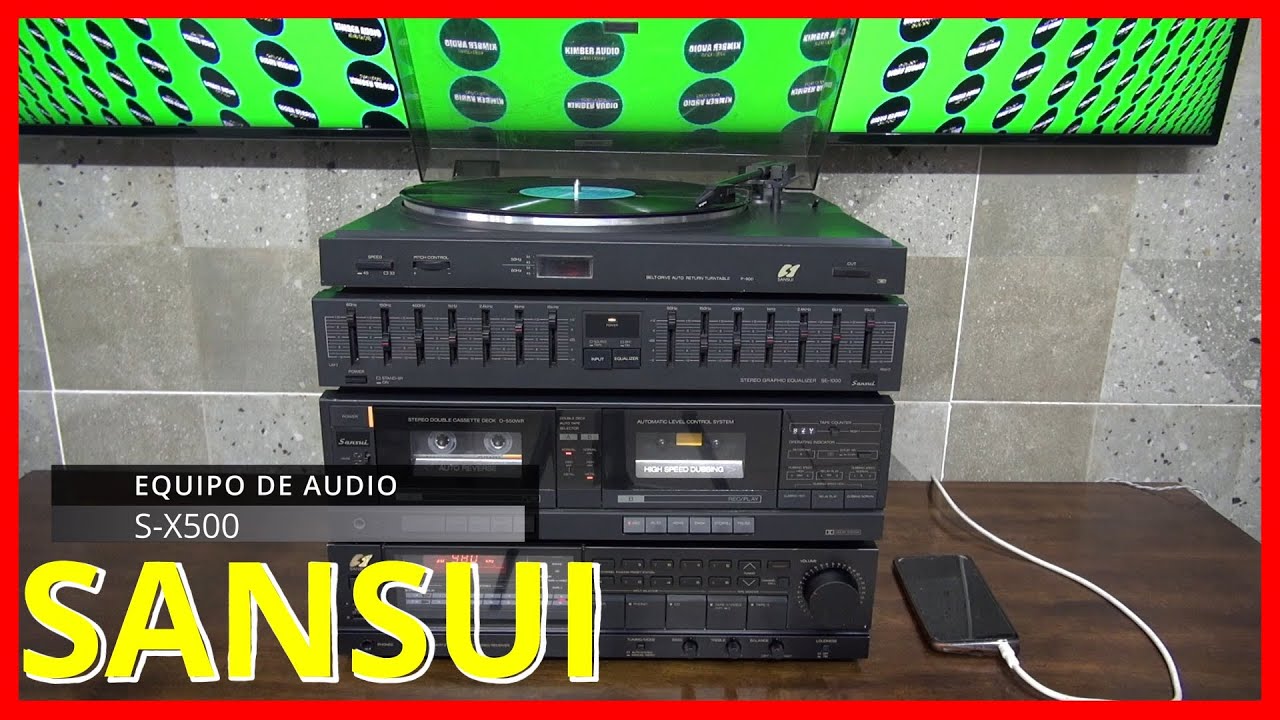 Equipo De Audio Sansui S-X500 (video de funcionamiento para su