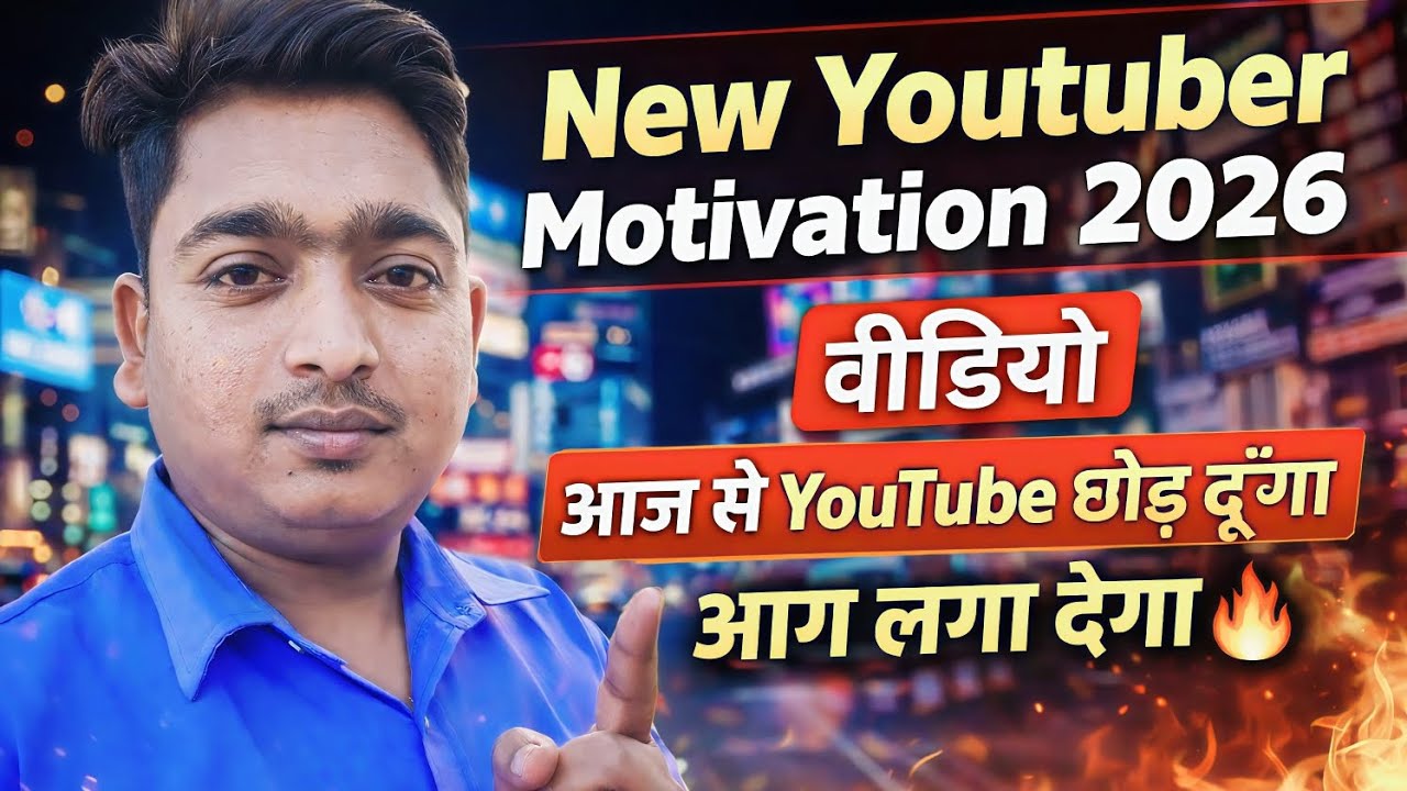 😢आज से Youtube पर Video Upload करना बंद |✅️ New Youtuber Motivation Video 2026 | 🔥आग लगा देगा 