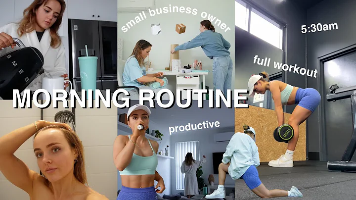 MORNING ROUTINE | FULL WORKOUT | SMALL BUSINESS OW...