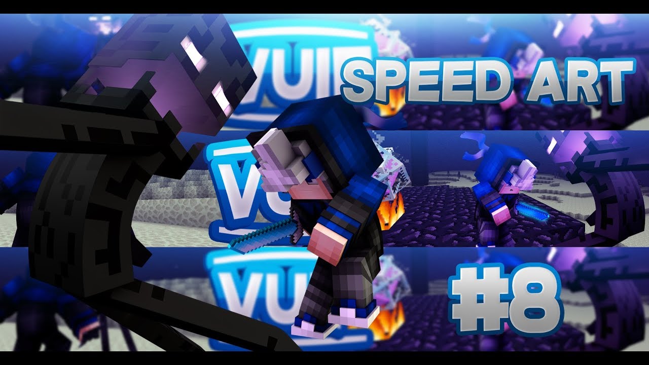 MINECRAFT BANNER SPEED ART FOR VUIF #8 - YouTube